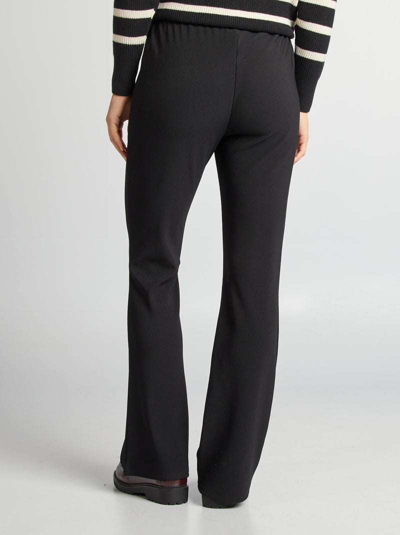 Pantalón flare de premamá negro - Kiabi