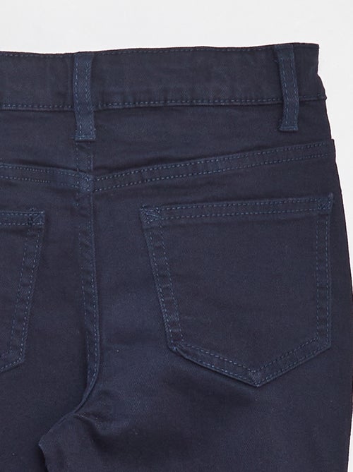 Pantalón flare de sarga con cintura ajustable - Kiabi