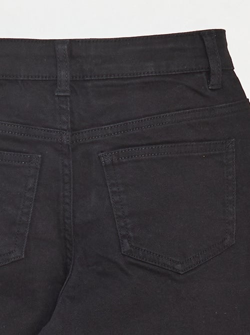 Pantalón flare de sarga con cintura ajustable - Kiabi