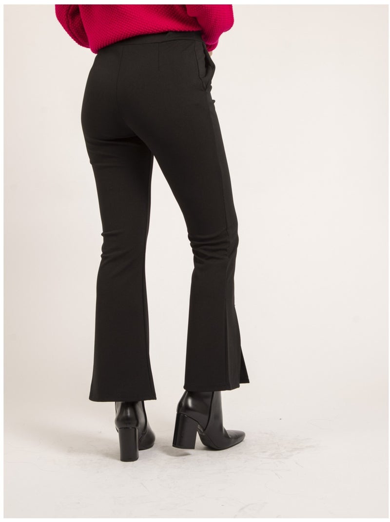 Pantalón flare ENORA Negro - Kiabi