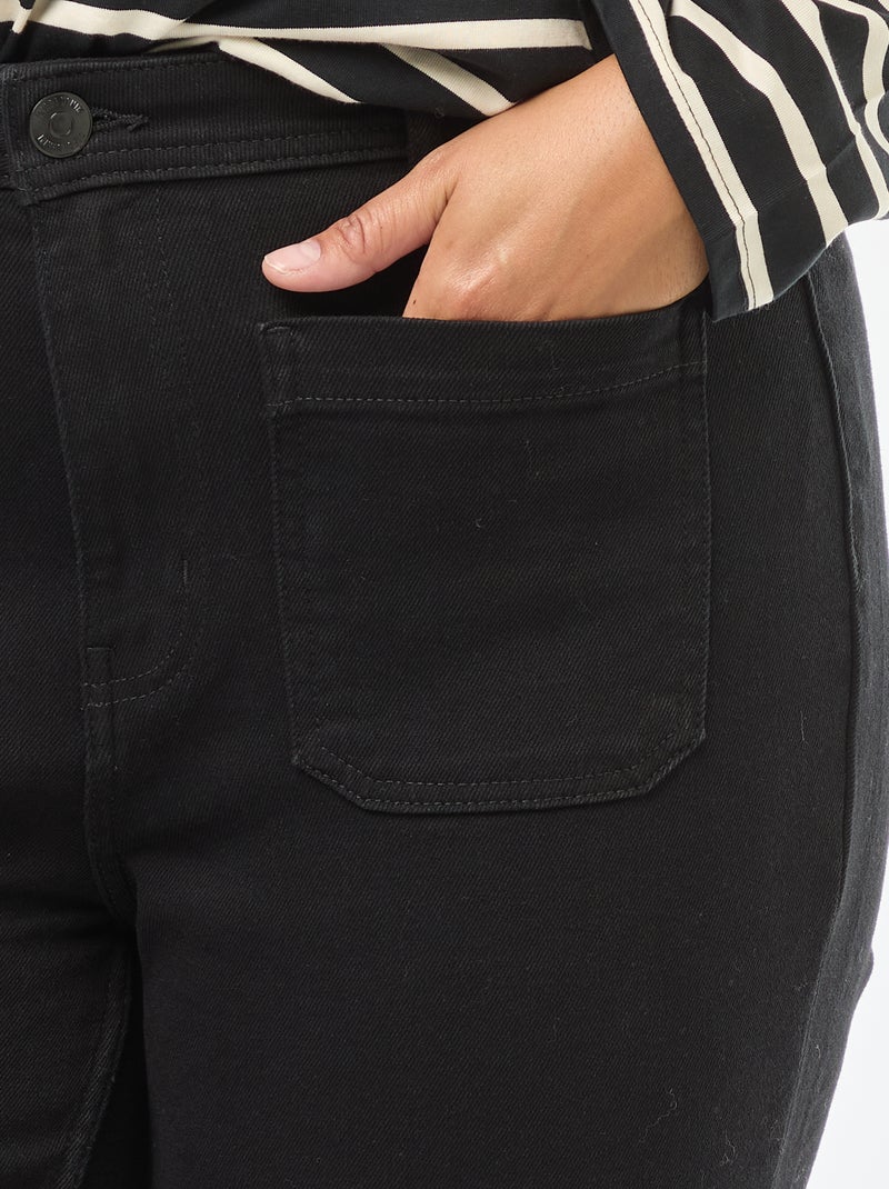 Pantalón flare Negro - Kiabi