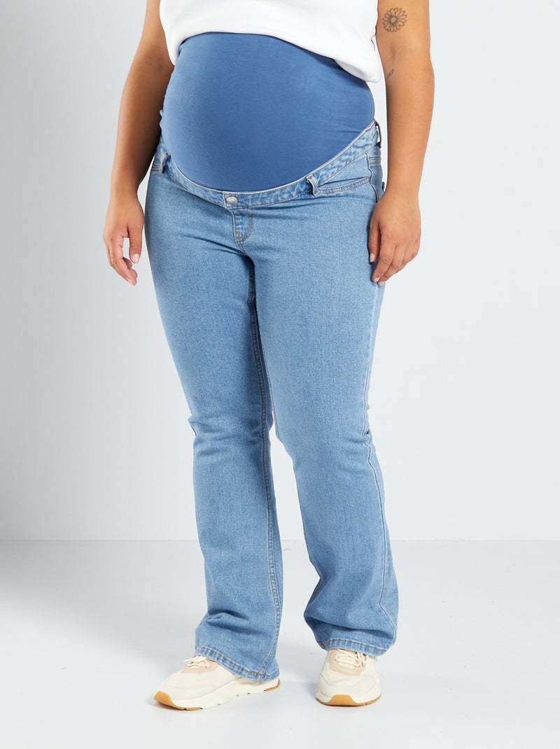 Pantalón flare premamá AZUL - Kiabi