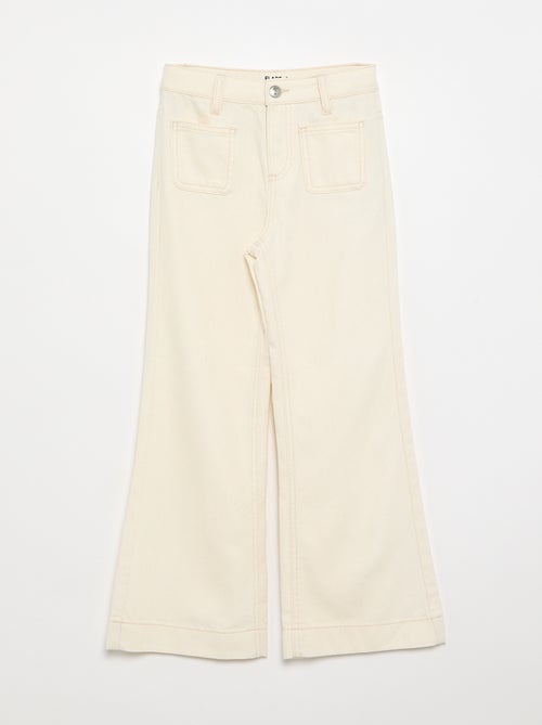Pantalón flare vaquero - Kiabi Pantalón flare vaquero - Kiabi