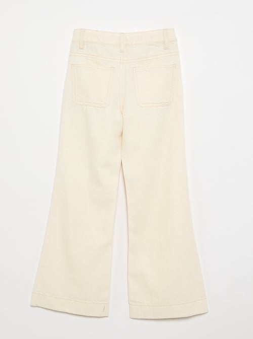 Pantalón flare vaquero - Kiabi Pantalón flare vaquero - Kiabi
