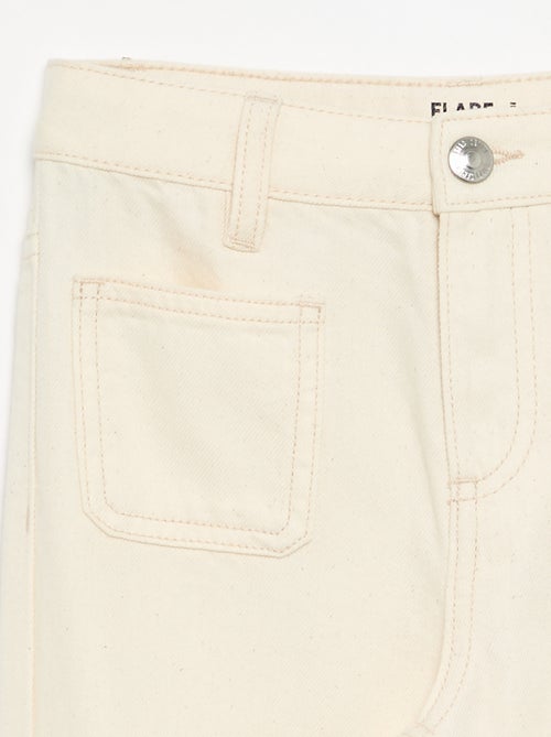 Pantalón flare vaquero - Kiabi Pantalón flare vaquero - Kiabi