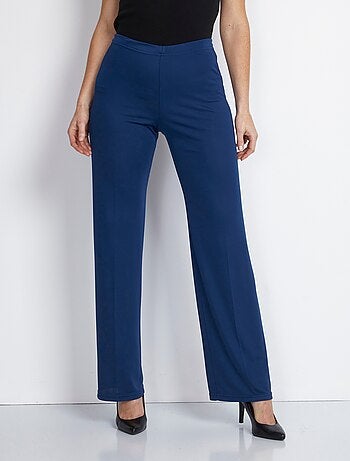 Pantalón fluido acampanado con cintura elástica - Afibel