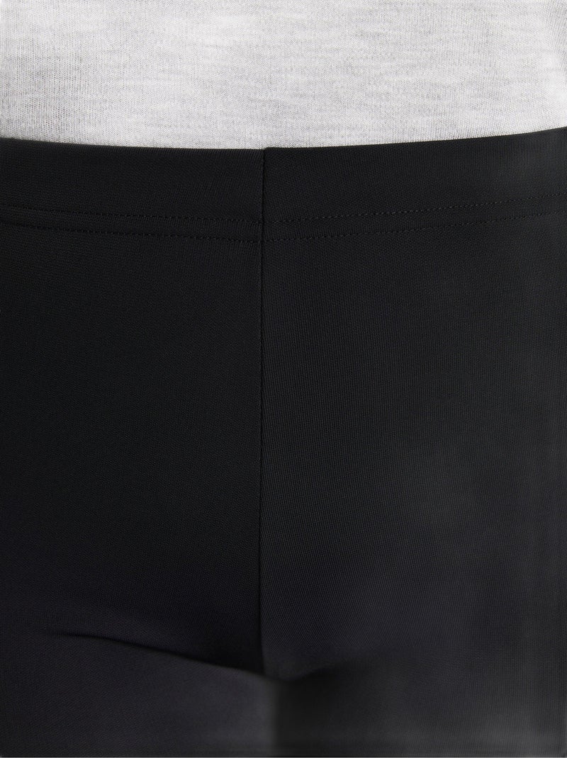 Pantalón fluido acampanado con cintura elástica - Afibel Azul marino - Kiabi