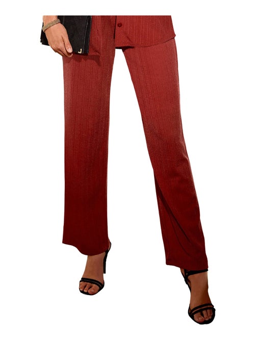 Pantalón fluido con cintura semielástica - Afibel - Kiabi