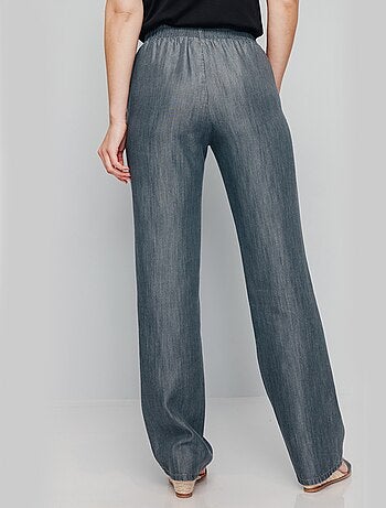 Pantalón fluido con cinturilla elástica - Afibel