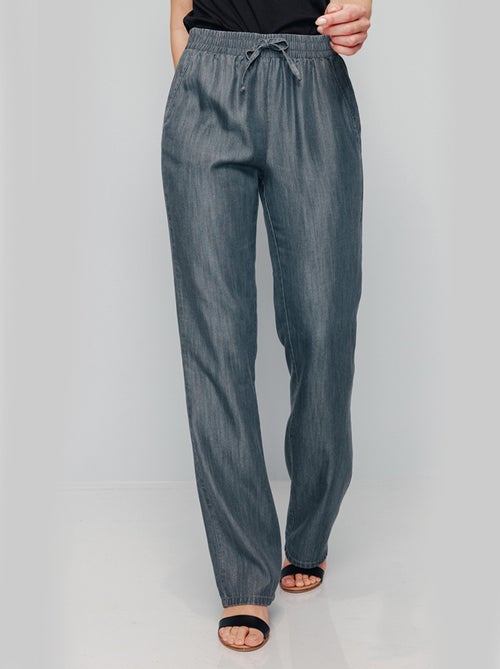 Pantalón fluido con cinturilla elástica - Afibel - Kiabi