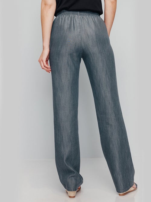 Pantalón fluido con cinturilla elástica - Afibel - Kiabi