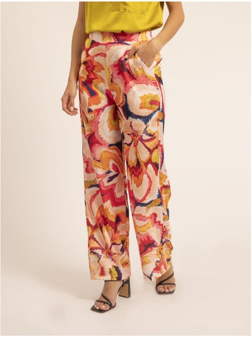 Pantalón fluido con motivos ECRINE - Kiabi