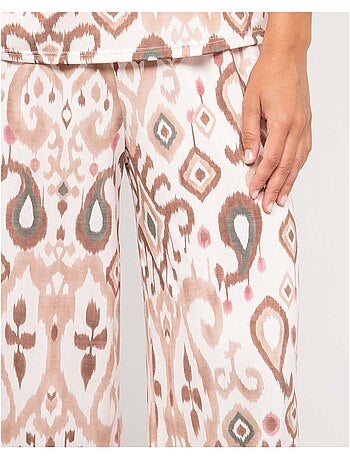 Pantalón fluido con motivos ENOLIA