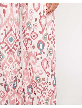 Pantalón fluido con motivos ENOLIA