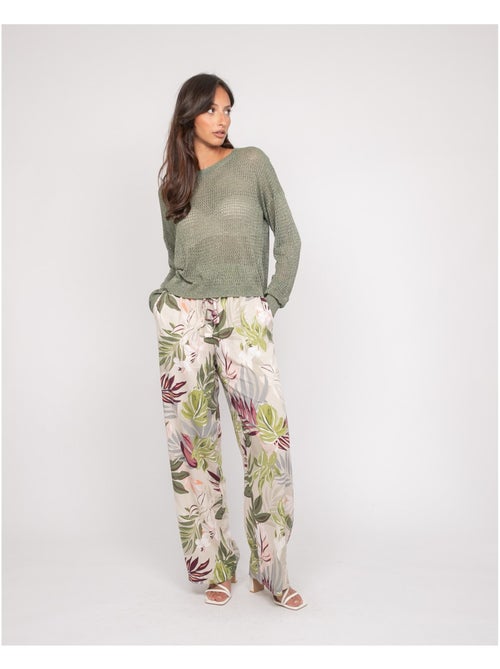 Pantalón fluido con motivos ETIANA - Kiabi