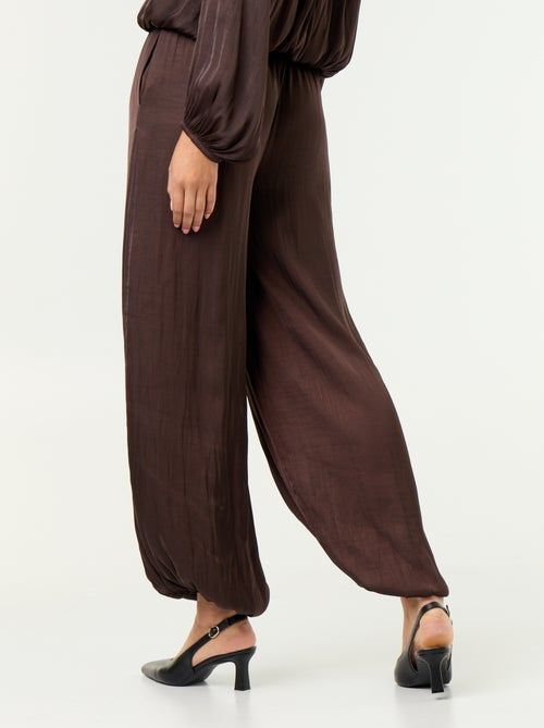 Pantalón fluido de corte globo - Kiabi