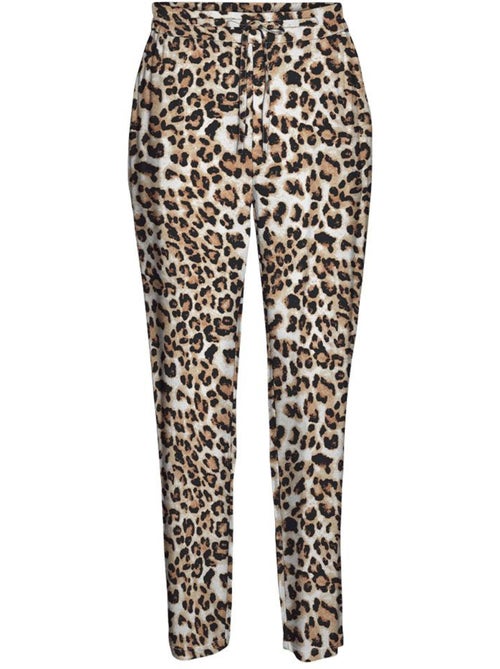 Pantalón Fluido de Leopardo para Mujer Vero Moda - Kiabi Pantalón Fluido de Leopardo para Mujer Vero Moda - Kiabi