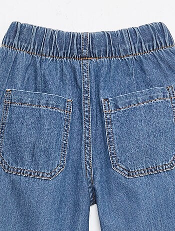 Pantalón fluido efecto jean