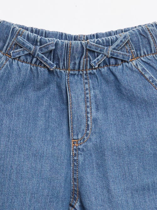 Pantalón fluido efecto jean - Kiabi