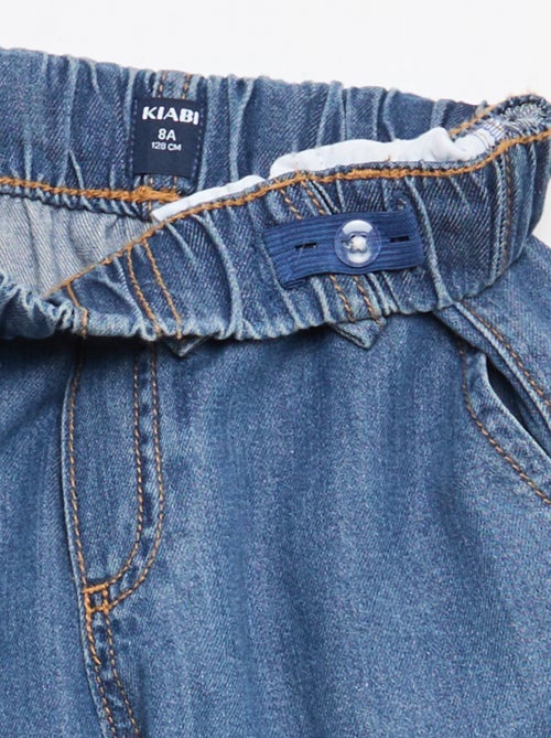 Pantalón fluido efecto jean - Kiabi