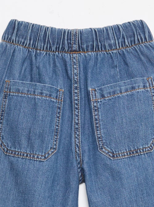 Pantalón fluido efecto jean - Kiabi