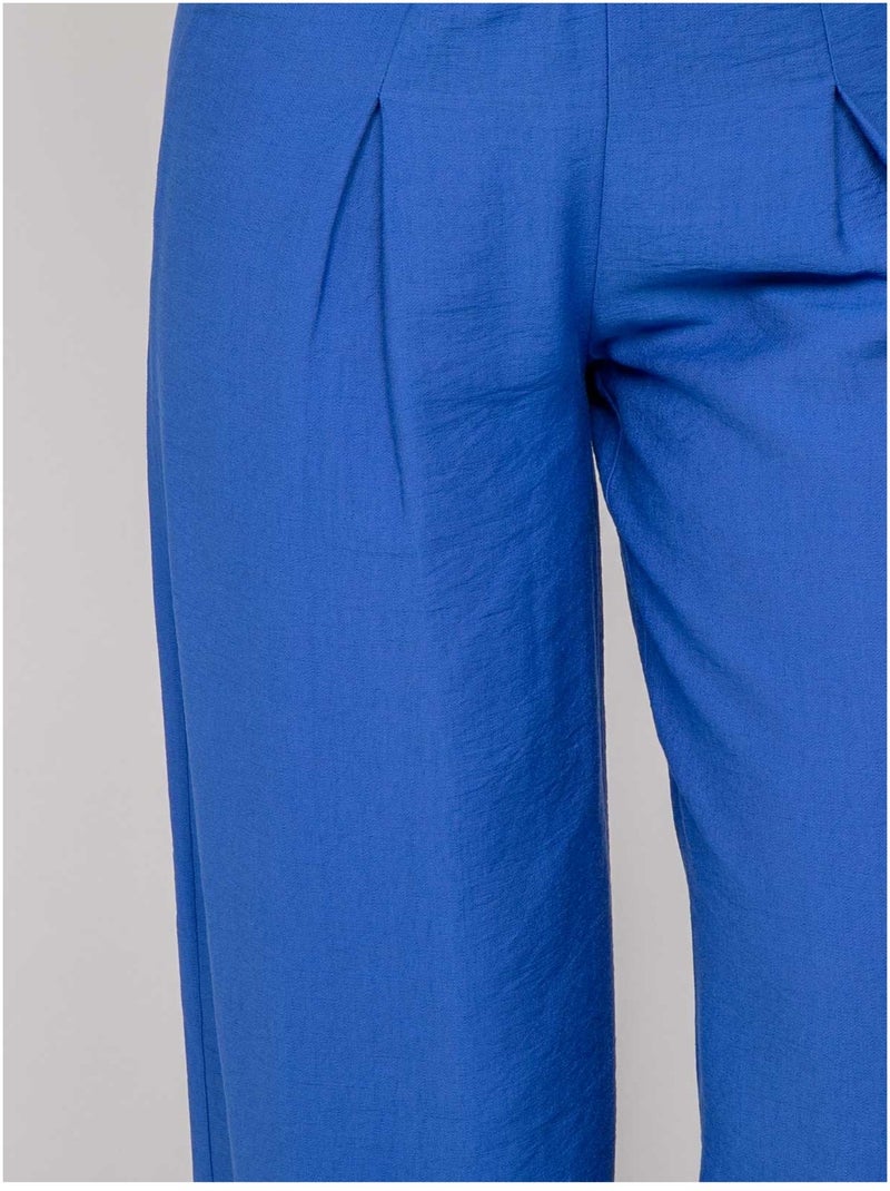 Pantalón fluido EJORDIE Azul real - Kiabi