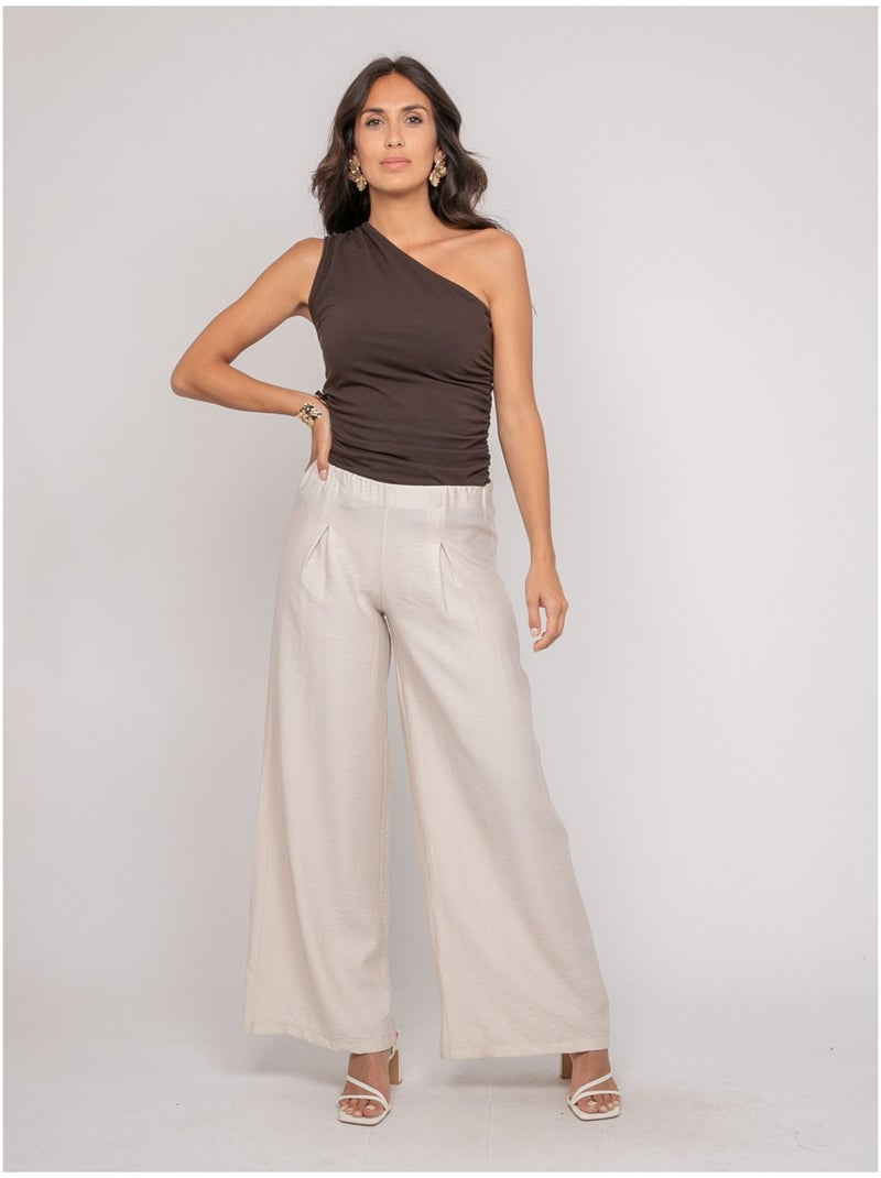 Pantalón fluido EJORDIE Crudo - Kiabi