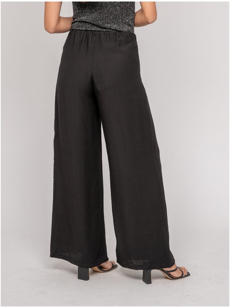 Pantalón fluido EJORDIE Negro - Kiabi