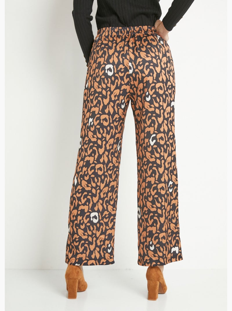 Pantalón fluido elástico con estampado de leopardo - AFIBEL N/D - Kiabi