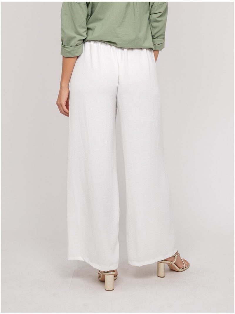 Pantalón fluido ERELL Blanco - Kiabi