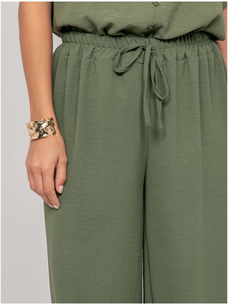 Pantalón fluido ERELL Caqui - Kiabi