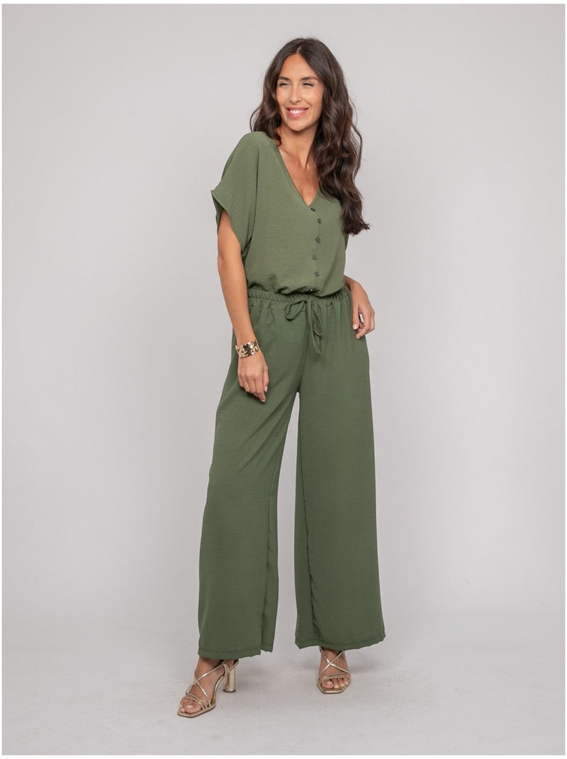 Pantalón fluido ERELL Caqui - Kiabi