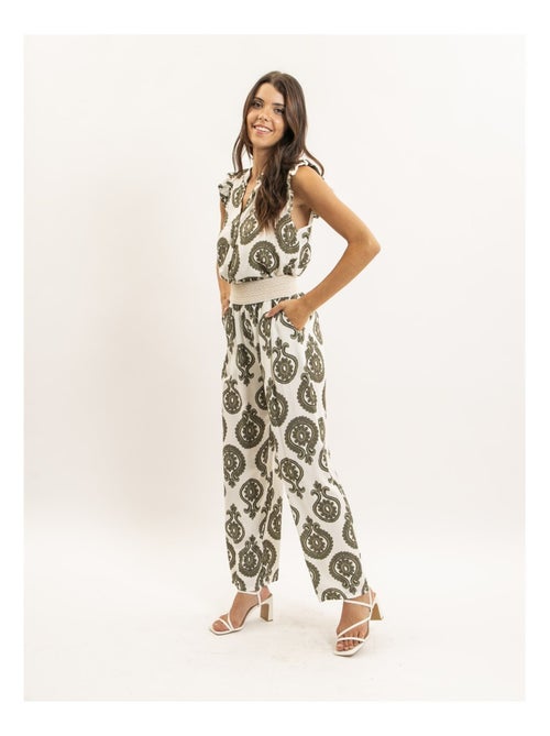 Pantalón fluido estampado EMILINE - Kiabi Pantalón fluido estampado EMILINE - Kiabi
