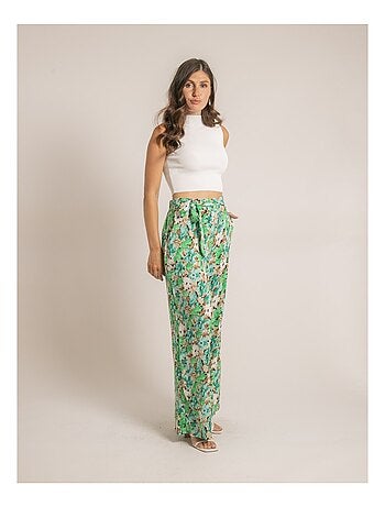 Pantalón fluido estampado ENISTA