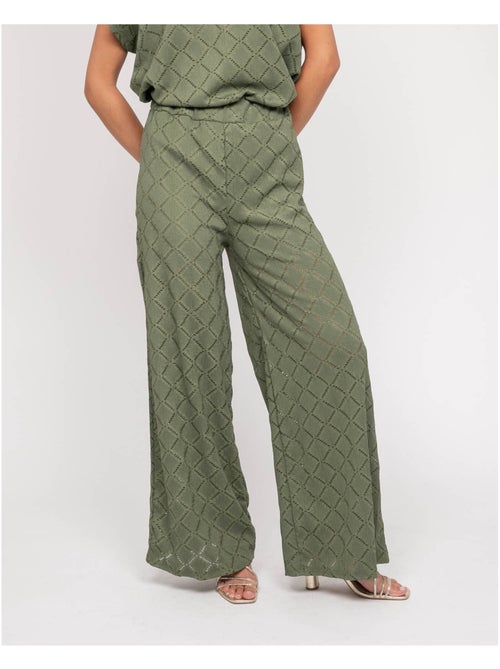 Pantalón fluido estampado ESUNA - Kiabi Pantalón fluido estampado ESUNA - Kiabi