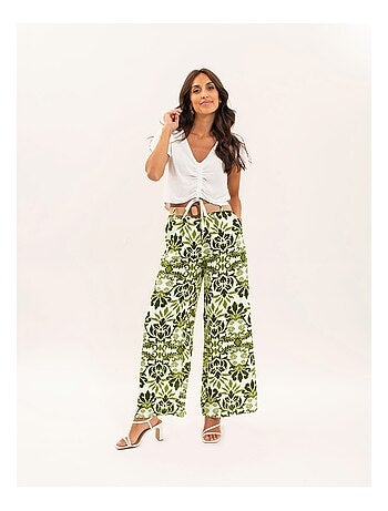 Pantalón fluido estampado ETOBIA