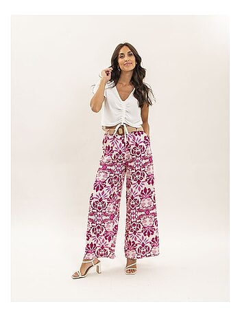 Pantalón fluido estampado ETOBIA