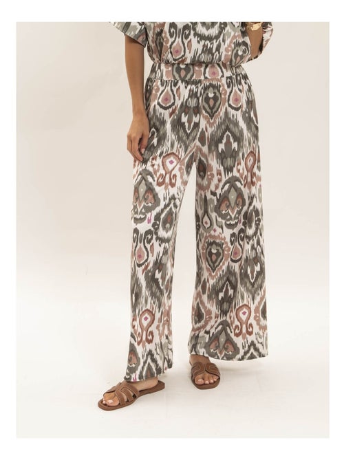 Pantalón fluido estampado ETONIA - Kiabi