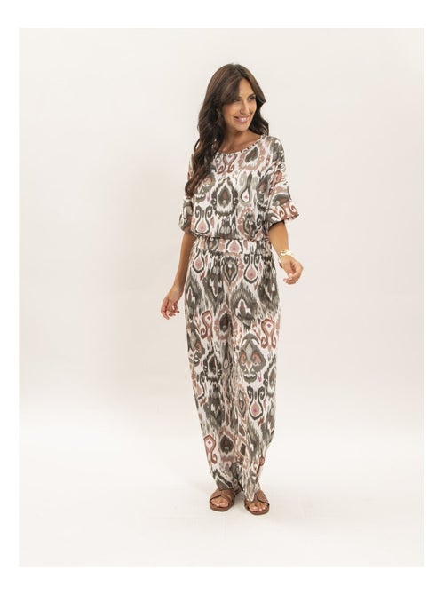 Pantalón fluido estampado ETONIA - Kiabi