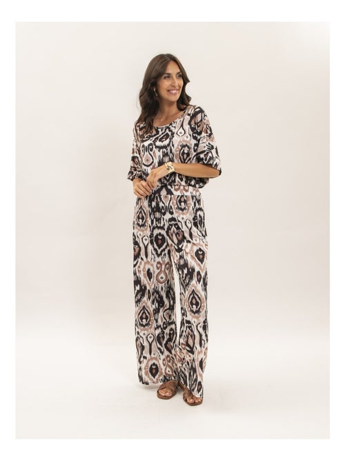 Pantalón fluido estampado ETONIA - Kiabi