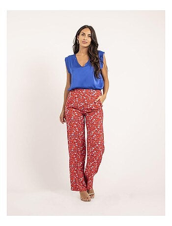 Pantalón fluido estampado EUXANE