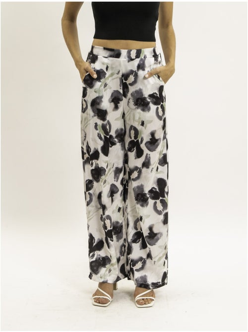 Pantalón fluido estampado EZINA - Kiabi Pantalón fluido estampado EZINA - Kiabi
