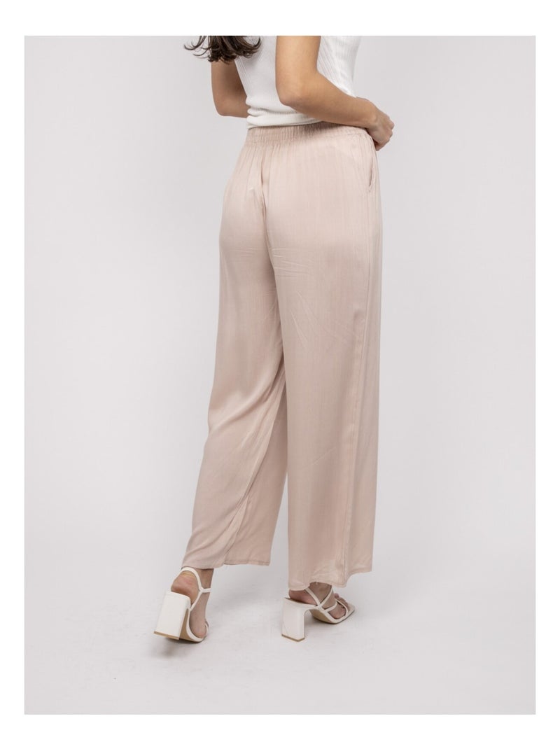 Pantalón fluido evelyne Beige - Kiabi