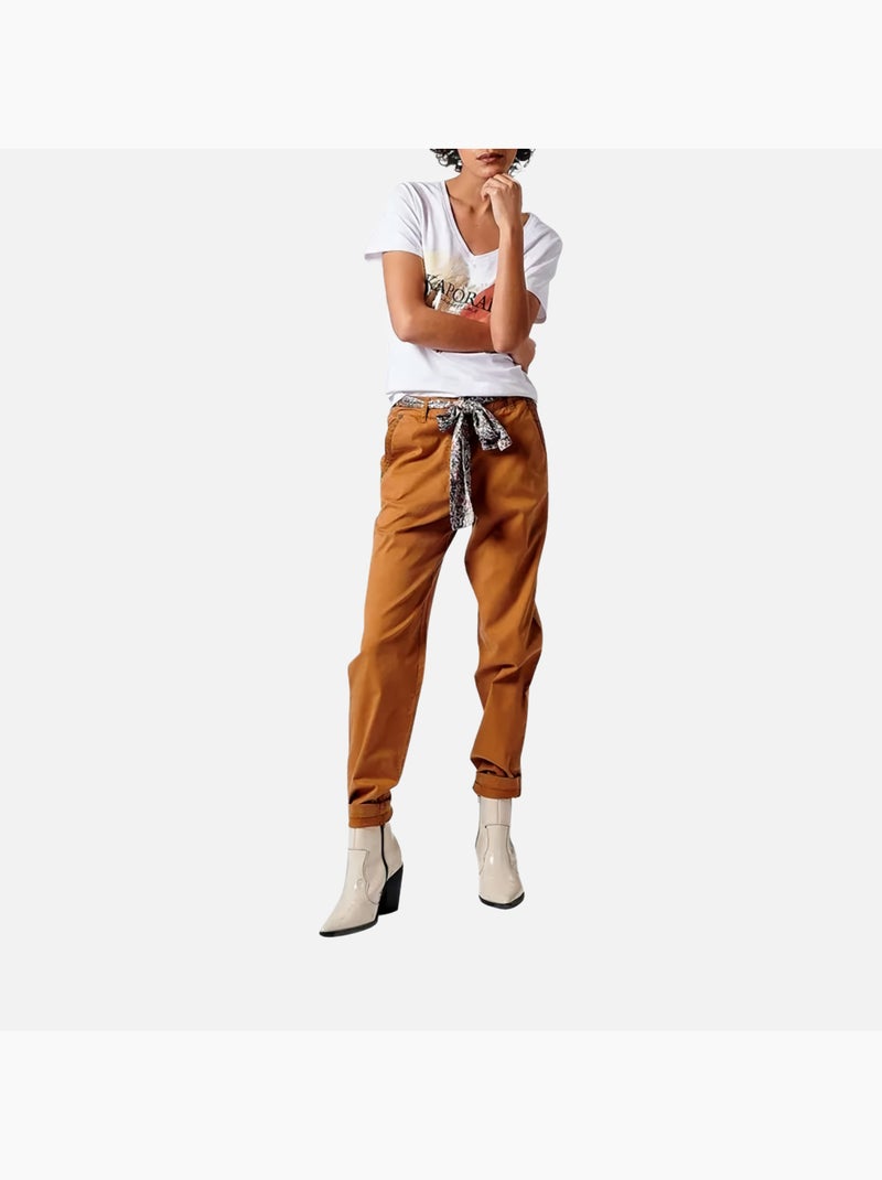Pantalón Fluido Kaporal para Mujer Marrón capuchino - Kiabi
