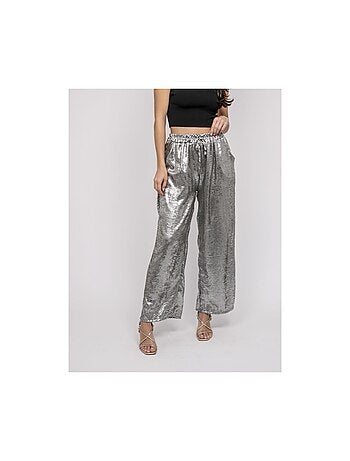 Pantalón fluido metalizado EDWINA