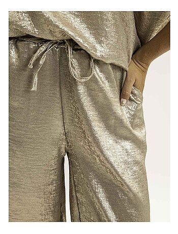 Pantalón fluido metalizado EDWINA
