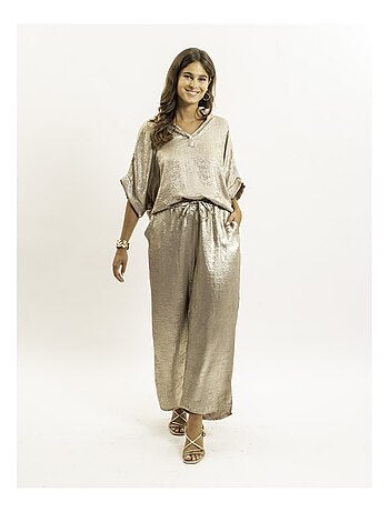 Pantalón fluido metalizado EDWINA