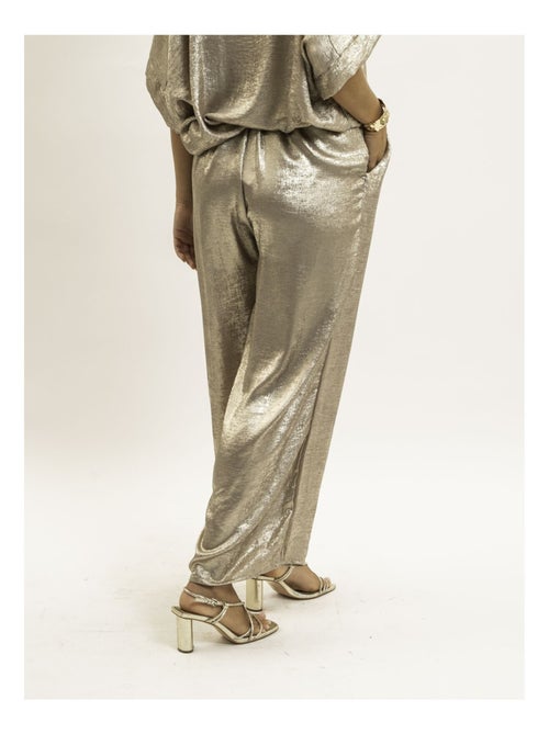 Pantalón fluido metalizado EDWINA - Kiabi