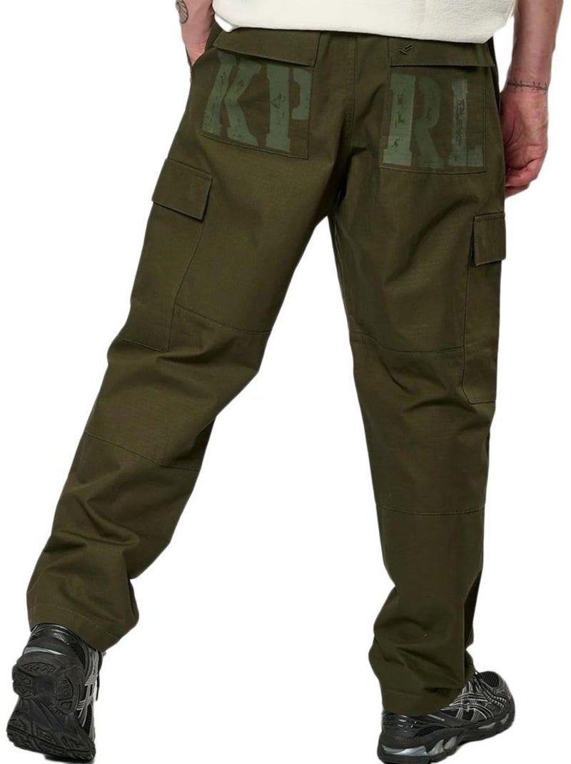 Pantalón Fluido para Hombre Kaporal Verde caqui claro - Kiabi