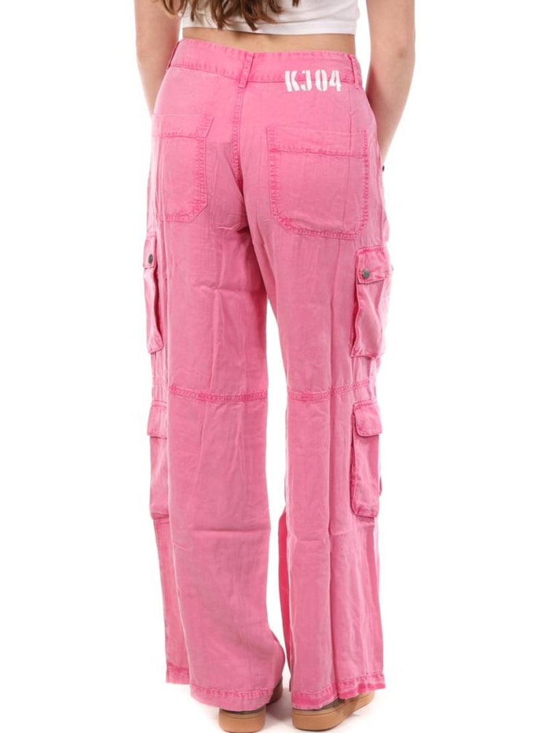 Pantalón Fluido para Mujer Kaporal Rosa - Kiabi